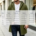thumbnail image 3 of Men's Winter Pockets Coat Solid Color Hooded Coats Long Sleeve Jacket Outwear for Man, 3 of 8