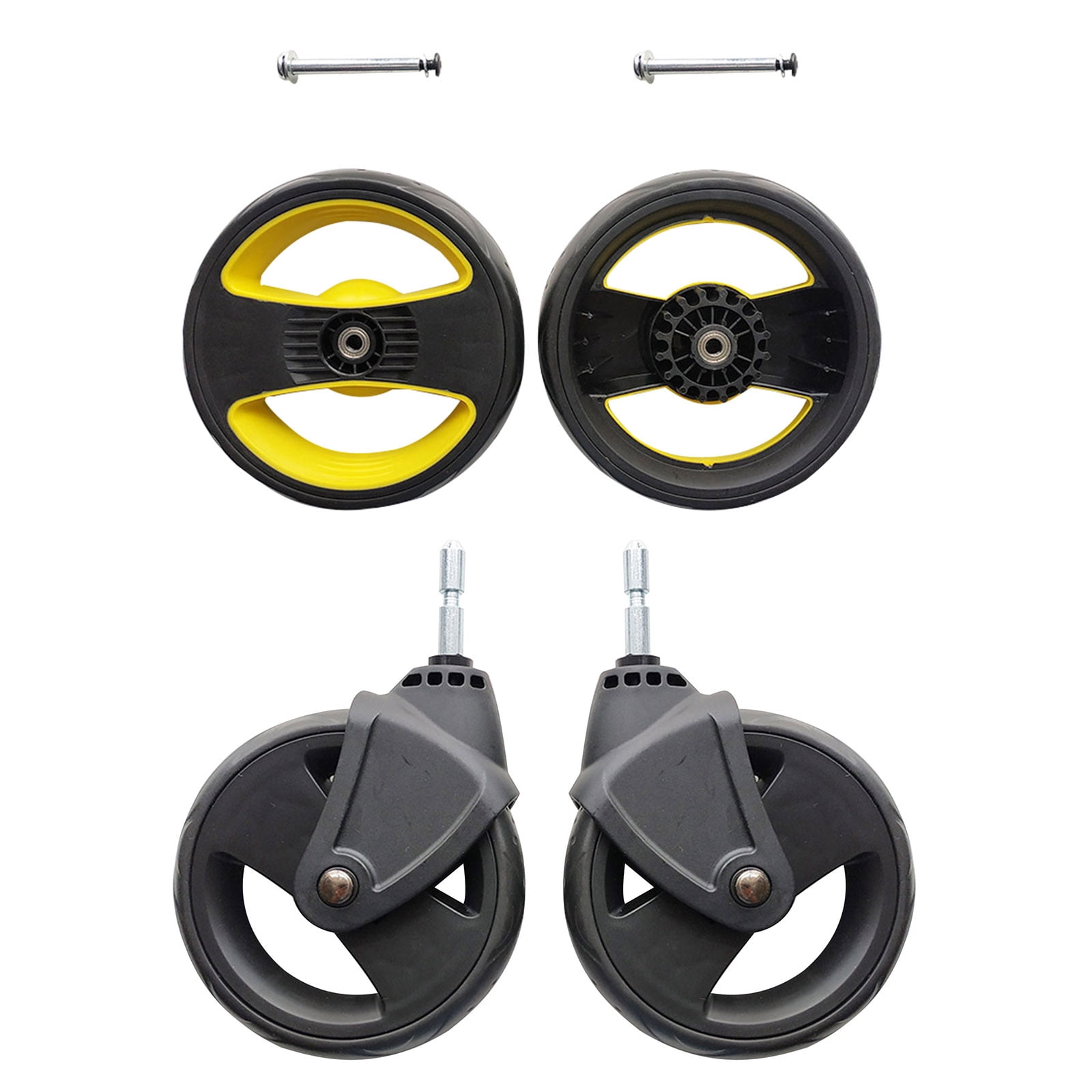 FEAMOS Stroller Wheels,Baby Cart Stroller Wheels Trolley Stroller Wheels Front Or Back Wheels Baby Cart Pram Accessories