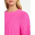 thumbnail image 4 of No Boundaries Cable Sweater, Women's, 4 of 5