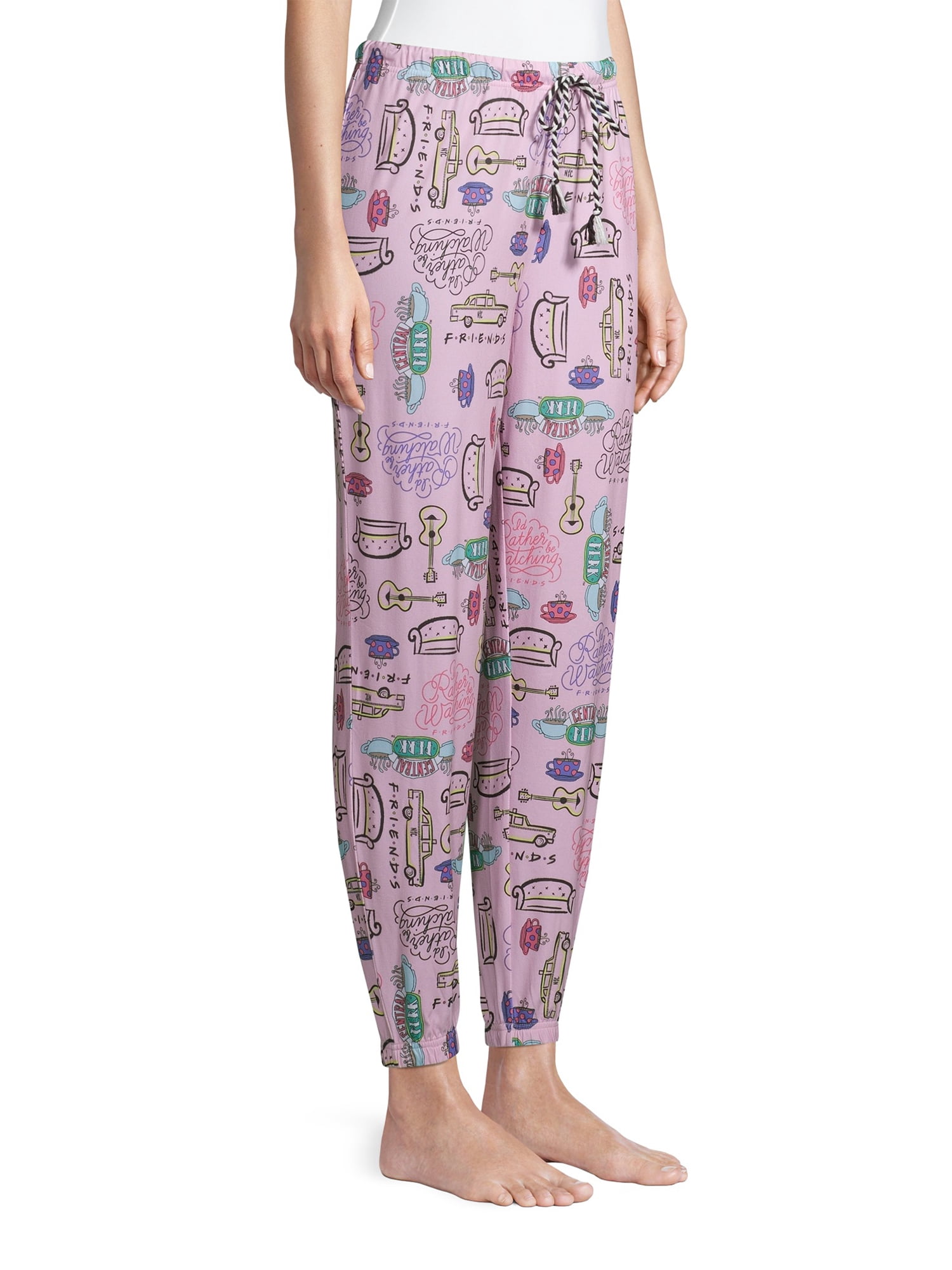 Friends Women's and Women's Plus Pajama Joggers