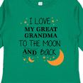 thumbnail image 4 of Inktastic I Love My Great Grandma to the Moon and Back Boys or Girls Long Sleeve Toddler T-Shirt, 4 of 5