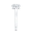 thumbnail image 4 of Rosec Jewels Lab Created Diamond Engagement Ring - 6X8 mm Oval, EF-VS Grade Certified, 14K White Gold, US 12.50, 4 of 9