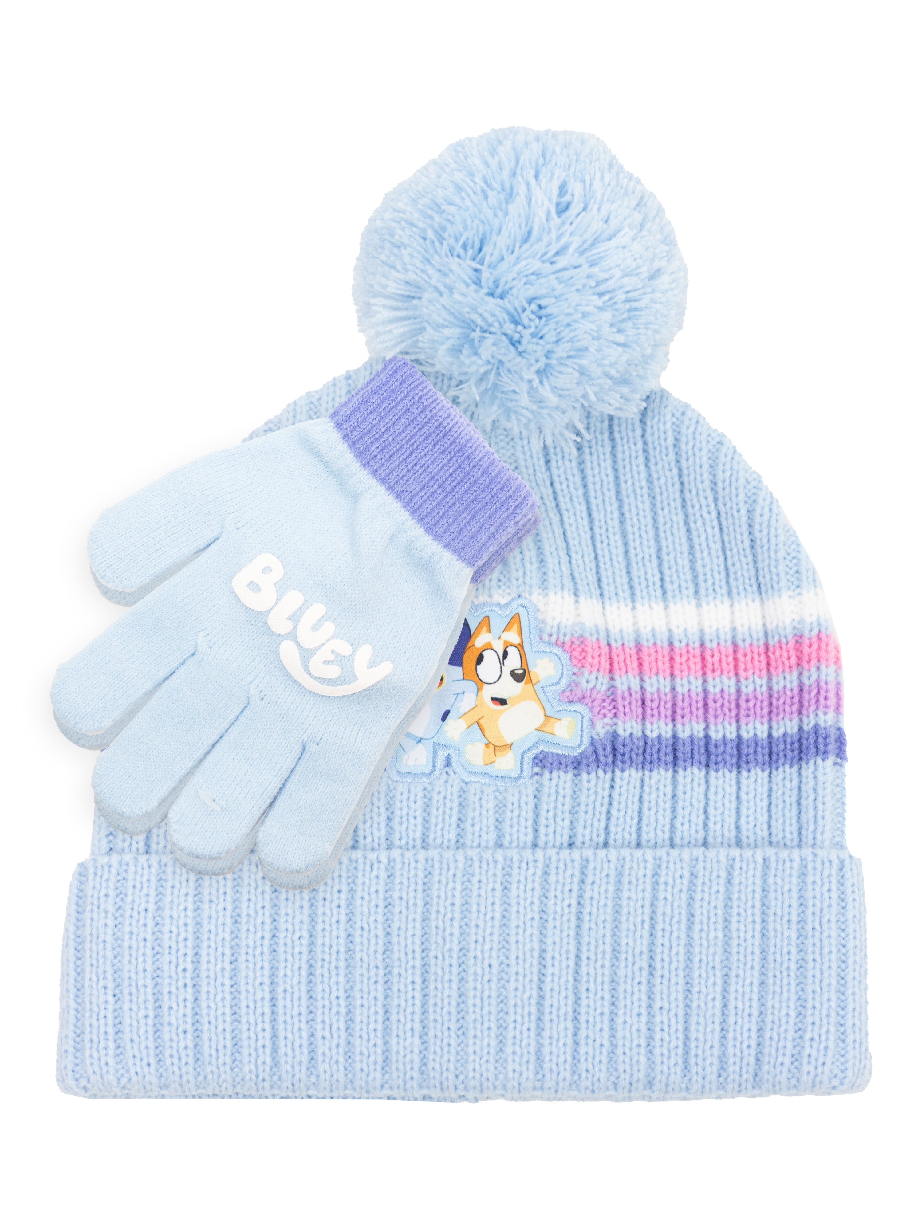 Bluey Beanie Girl's Hat and Glove Set