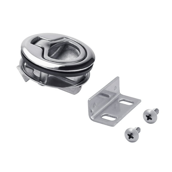 White Water 7112S Stainless Steel Non-Locking Slam Latches, 2" Cutout