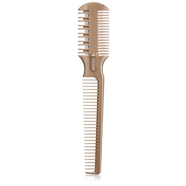 QJUHUNG Casewin Razor Comb Hair Cutter Comb Cutting Scissors Double Edge Razor Hair Thinning Comb Slim Haircuts Cutting Tool