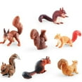 thumbnail image 3 of 7pcs/set Simulation Squirrels Wild Animals Figures Unique Design Simulation Squirrels Models for Home Car Office Decoration, 3 of 7