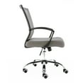 thumbnail image 3 of Modern Home Zuna Mid-Back Office Task Chair - Ergonomic Back Supporting Mesh Back Desk Chair (Black/Gray), 3 of 7