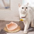thumbnail image 4 of Cuencos de cerámica para gatos, plato ancho de comida para gatos, cuenco alimentador con forma de gato, cuenco para mascotas de gatitos, cachorros, 4 of 5