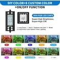 thumbnail image 6 of SEAOURA 24/7 Auto On/Off Aquarium Light, Programmable Led Aquarium Light with Thermometer, Fish Tank Light with Full Spectrum+7 Single Color, WRBG DIY Color, for 18-24 Inch Planted Tank, 22W, 6 of 7