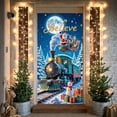 thumbnail image 3 of Black Locomotive Christmas Train Banner Golden Bells Holiday Display Red Bow Christmas Wreath Xmas Backdrop for Christmas Party Holiday Decoration Winter Event, 3 of 9