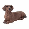 thumbnail image 1 of Small Size Red Dachshund Sculpture, Lying Down, 1 of 1
