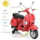 thumbnail image 4 of Moto Eléctrica Montable Costway Vespa 6 V con Ruedines para niños rojo, 4 of 10