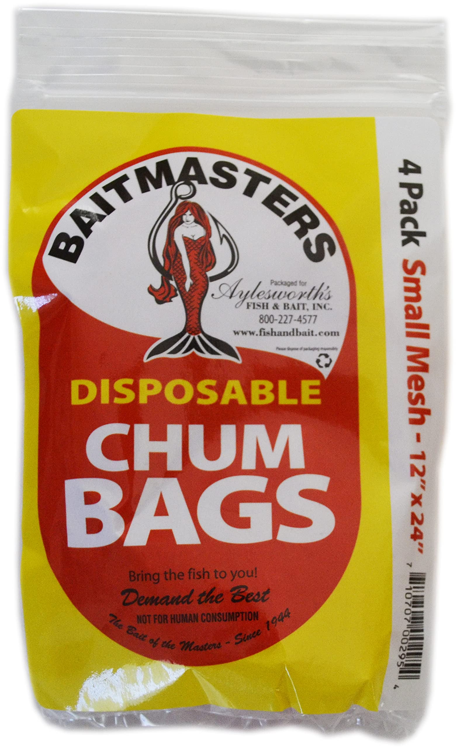 Baitmasters Disposable Chum Bags Red 4Pack