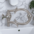 thumbnail image 1 of unbranded Front Door Knocker Silver Zinc Alloy Simple Design 1Pcs, 1 of 6