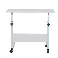 thumbnail image 3 of TENGDA Portable Mobile Side Table with Wheels Compact Laptop Desk with Privacy Panel Multipurpose Room Divider Shelf for Home Office Bedroom, 3 of 5
