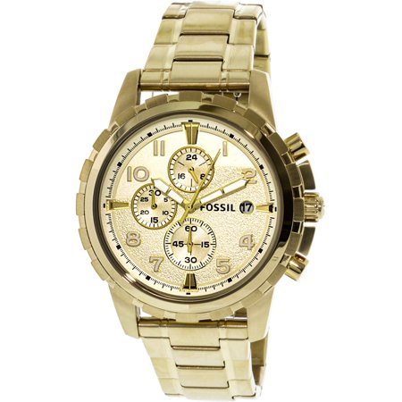 dean chronograph gold tone stainless steel watch