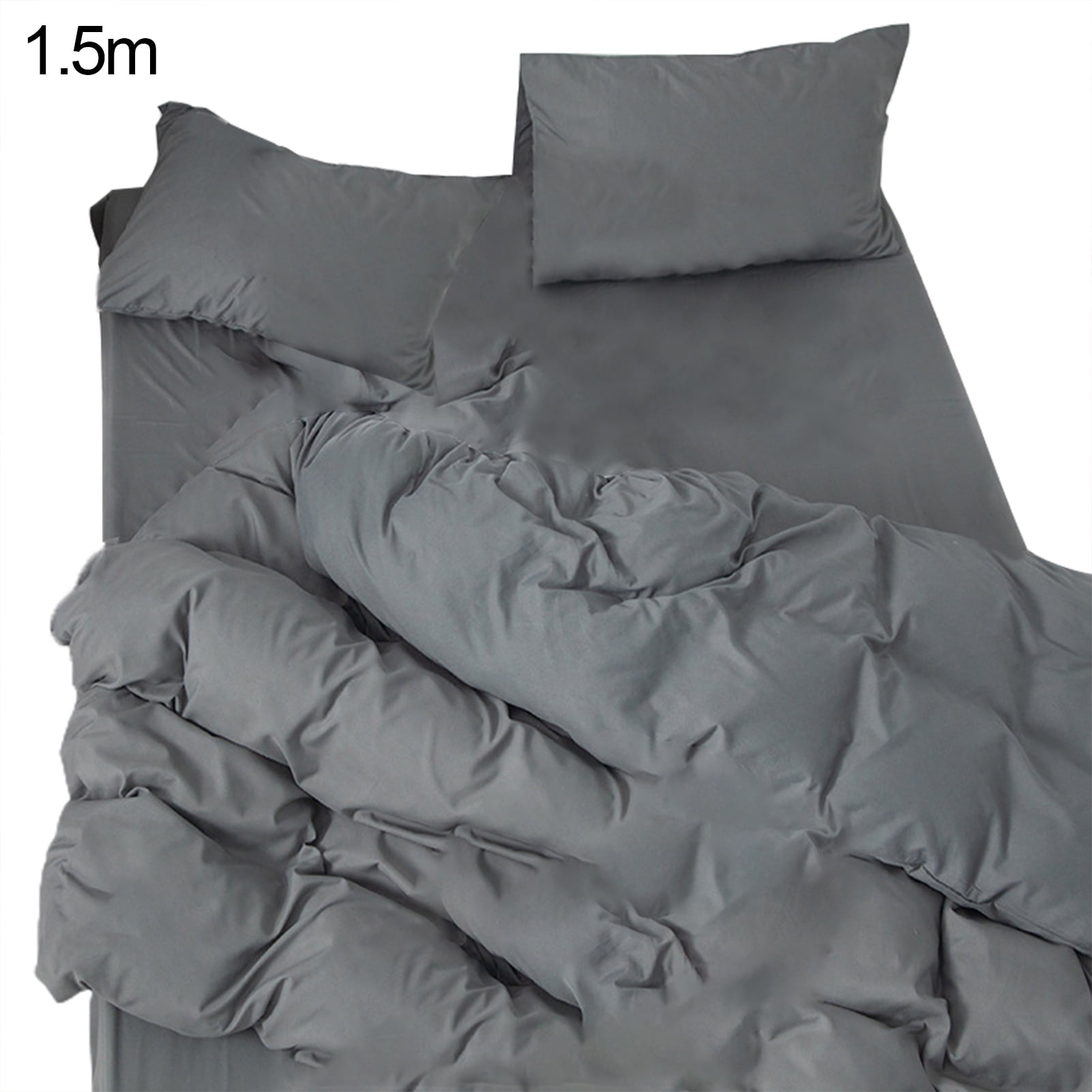 Details about   Bedding set 4pcs Silk cotton embroidery duvet cover flat sheet 2 pillowcases set 
