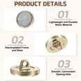 thumbnail image 3 of 5Pack Round Button, 18mm/0.7" Resin Decorative Pattern Button, Dark Gray, 3 of 6
