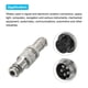 thumbnail image 4 of Conector de aviación Uxcell GX20 5 pines 20 mm plata macho hembra conector de panel de acoplamiento 2 paquetes, 4 of 7