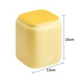 thumbnail image 3 of Organizador Creative Table Cubo de basura Presione la tapa con tapa Cubo de basura para el hogar (Amarillo) Likrtyny Libre de BPA, 3 of 9