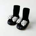 thumbnail image 2 of JAJAHO Baby Girls Socks Shoes Toddler Walking Shoes High-Top With Cute Bowknot Design For Kids Girl 1-3T Leisure Shoe, 2 of 3