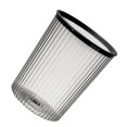 thumbnail image 3 of Cubo de basura transparente con anillo superior, tapa fácil de colocar, cubo de basura de gran capacidad para el hogar, color negro, 3 of 8