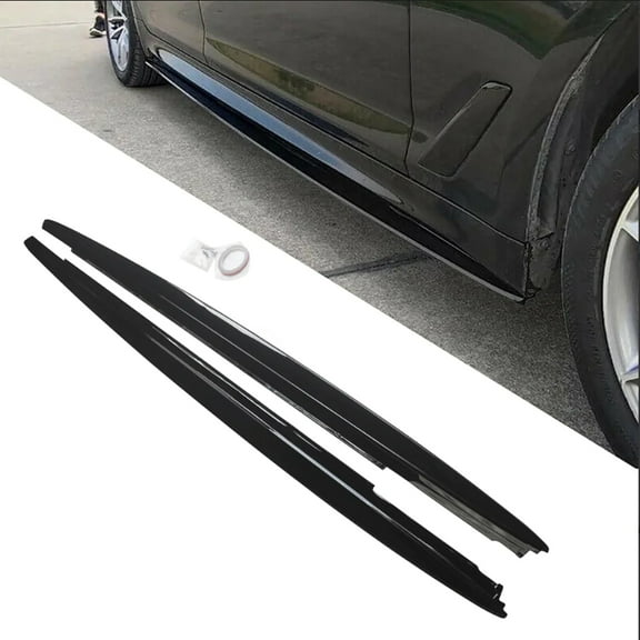 NINTE Side Skirts Extension for 2017-2023 BMW 5 Series G30 G31 M Sport 540i Gloss Black