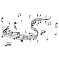 thumbnail image 1 of keepw Autocollant Mural Affiche Ferme Adhésif Opération Simple Décalcomanies Maison Maison Intérieur Notation Musicale, 1 of 8