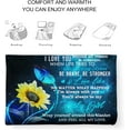thumbnail image 4 of Gift for My Daughter Blanket from Mom as Birthday Present I Love You Letter to Her, Ultra-Soft Flannel Fleece Light Weight Bed Throw (60x50'''', Daughter Gift), 4 of 6