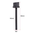 thumbnail image 2 of Uxcell M6 0.12''x0.79'' Tornillo de Pulgar 1.18'' Tornillos de Varilla Métricos Hilo Parcial Plástico Negro 10 Pcs M4 x1.77" 5, 2 of 3