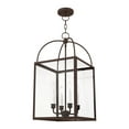 thumbnail image 4 of 4042-01 Livex Lighting Milford - 4 Light Chain Lantern in Farmhouse Style - 12.75 Inches wide by 25 Inches high-Antique Brass Finish    -Traditional, 4 of 7