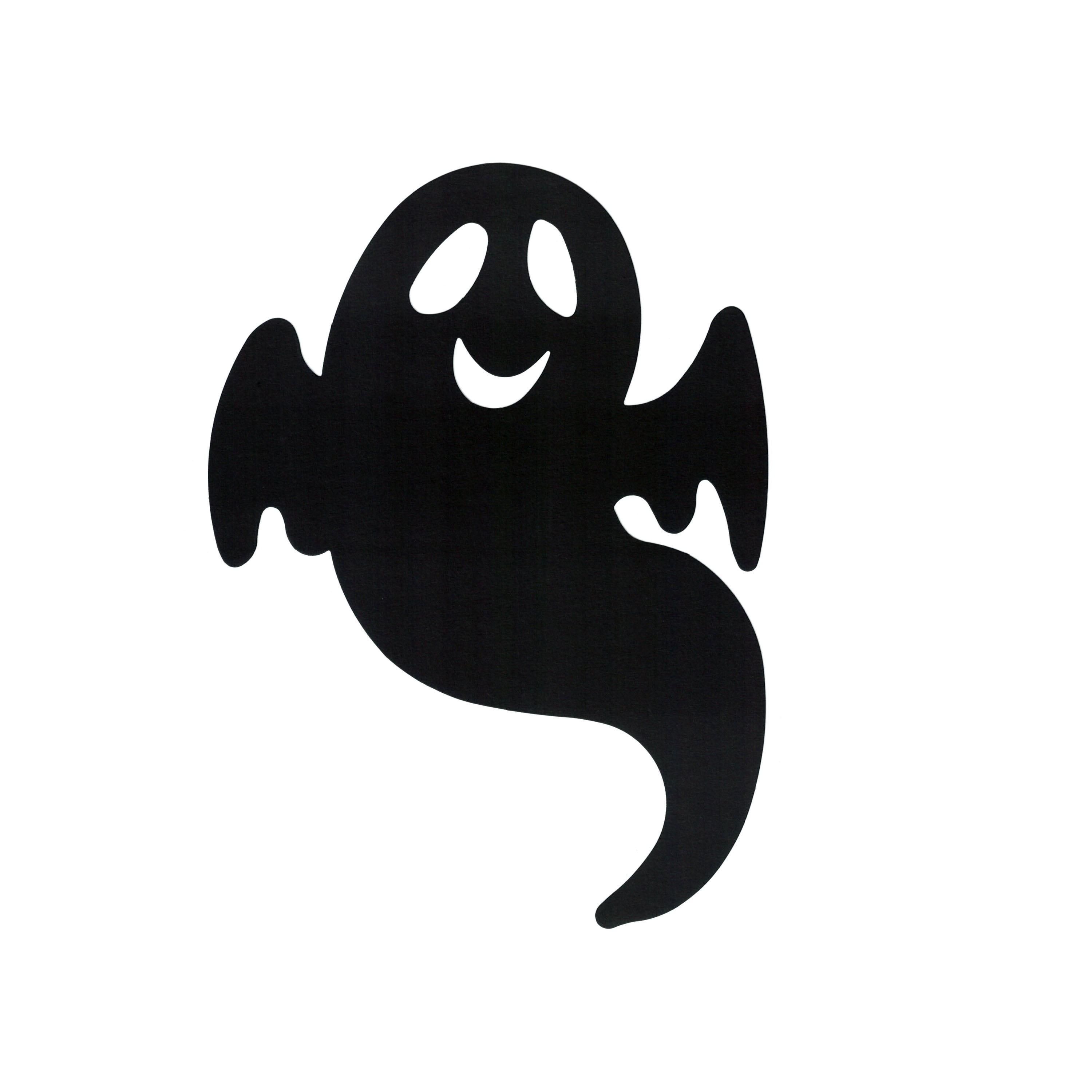 Paper Ghost Cutouts Decoration, Black, 12 Pieces, Halloween by Way To Celebrate