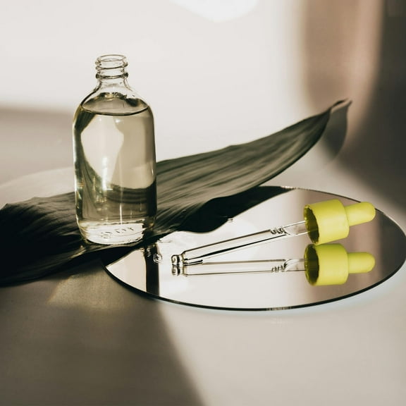 HEMOTON DIY Acrylic Mirror for Crafts with Silver Color and Circular Shape 20 Pieces Small Mirror Sheets