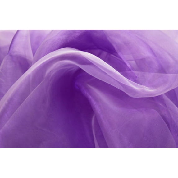 Organza Fabric Roll 60" Wide Quality Sheer Draping Crafts Wedding Fabric By Yard", (Color: Purple - Square Size: 200 Yards)