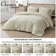 thumbnail image 5 of Chezmoi Collection Breeze 2-Piece 100% Cotton Muslin Twin XL Comforter Set, Natural Color Soft Washed Cotton Gauze Comforter, Lightweight Breathable Bedding for All Season, 5 of 9