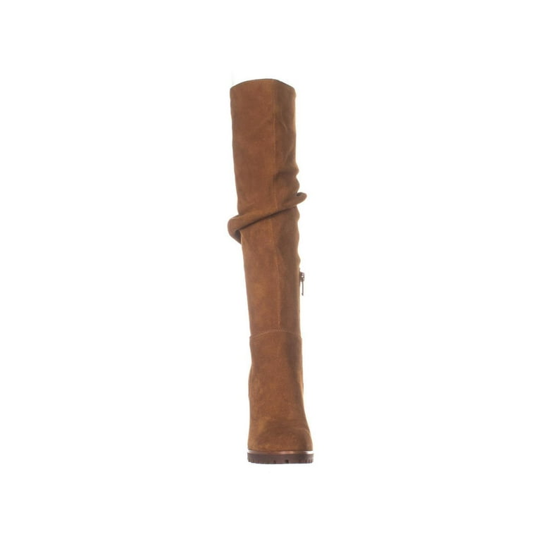 Womens Aldo Gigondra Knee High Boots Cognac Suede 5 US 35 EU
