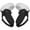 black, white, variant on Touch Controller Grip Cover for Oculus Quest 2, Anti-Throw Handle Protective Sleeve Oculus Quest 2 Accessories with Adjustable Wrist Knuckle Strap