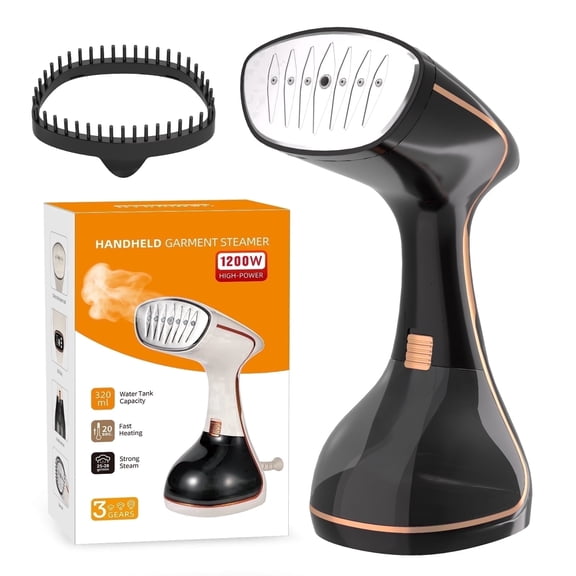Steamer for Clothes 1200W, SEANEL Portable Clothes Steamer for Home, Travel, 320ml Water Tank