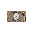 thumbnail image 2 of Coffee Brown Pattern Style Kitchen Rug Non Skid Non-Slip, Absorbent Mats Set Of 2 for Sink Waterproof Runner Rug for Laundry Room,kitchen Rugs and Mats 17.7x24+17.7x48inch, 2 of 7
