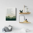 thumbnail image 5 of Bible Verse Canvas Print Decor the Lord Himself Goes Before You Deuteronomy 31:8 Wall Painting Posters Artwork 12X15 Watercolor Home Office Decoration (Framed)\u2026, 5 of 6