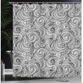 thumbnail image 3 of Ambesonne East Shower Curtain, Modern Autumn Festival Print, 69"Wx75"L, Dimgray White, 3 of 4