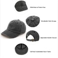 thumbnail image 6 of Women's & Men's 2-Pack Plain Baseball Caps - Solid Color Unisex Dad Hats for Casual Daily Wear, Soft Cotton Adjustable Sports Caps, 6 of 8