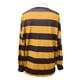 thumbnail image 4 of MHFRRA Camiseta de Manga Larga a Rayas, Informal, Holgada, con Cuello Levantado, Cómoda, para Uso Diario, Básica, para Otoño e Invierno Amarillo, 4 of 4