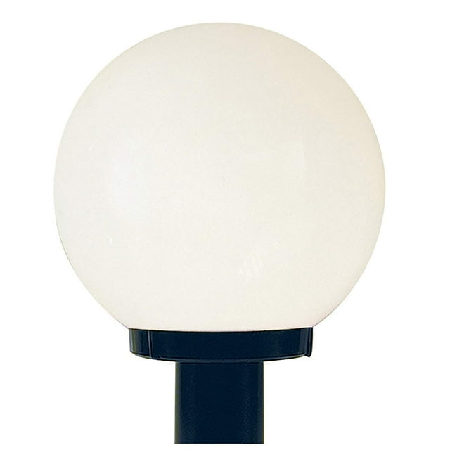 Sunset Lighting F9152-31 Support de Poteau Extérieur avec Verre Acrylique Blanc, Finition Noire
