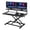 Black, variant on 37" Sit Stand Up Desk Riser with Keyboard Tray, Stable Desktop Workstation Riser for Monitors and Laptop, Height Adjustable for Home Office, White