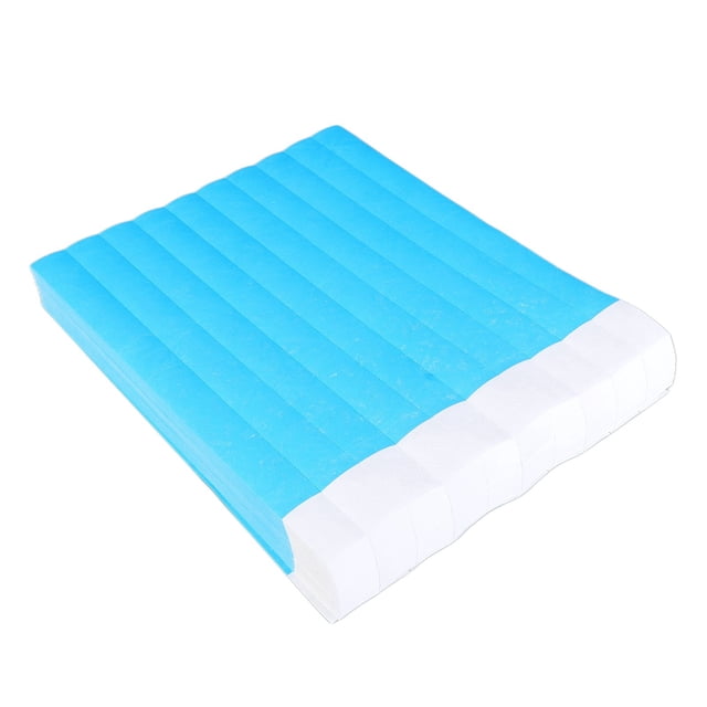 1000 pulseras de papel para eventos, azules, desechables, resistentes al agua y al desgarro, ideales para conciertos, festivales, entradas y fiestas.