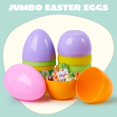 thumbnail image 2 of Huevos de Pascua JOYIN, 12 unidades, grandes, pastel, 15 cm, rellenables de plástico, 2 of 9