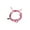 Hot Pink, variant on Island Reflections Wave Bracelet Black
