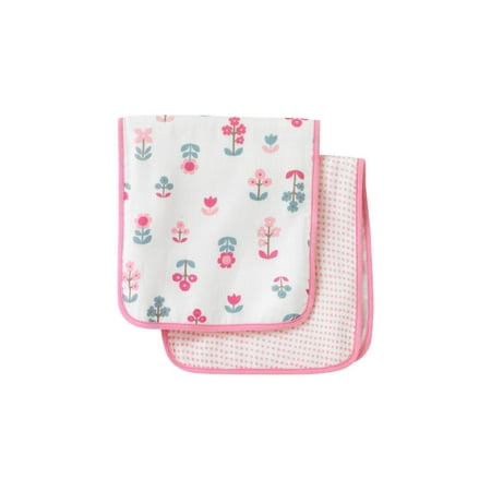 - DwellStudio Muslin Burp Cloth Set, Rosette, 100% Cotton By Dwell Studio