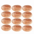 thumbnail image 1 of Paquete de 12 Cestas Ovaladas Plástico, Pan Vacías, Almacenamiento Alimentos A Granel, Mimbre Plástico para Servir en la Cocina, 1 of 5